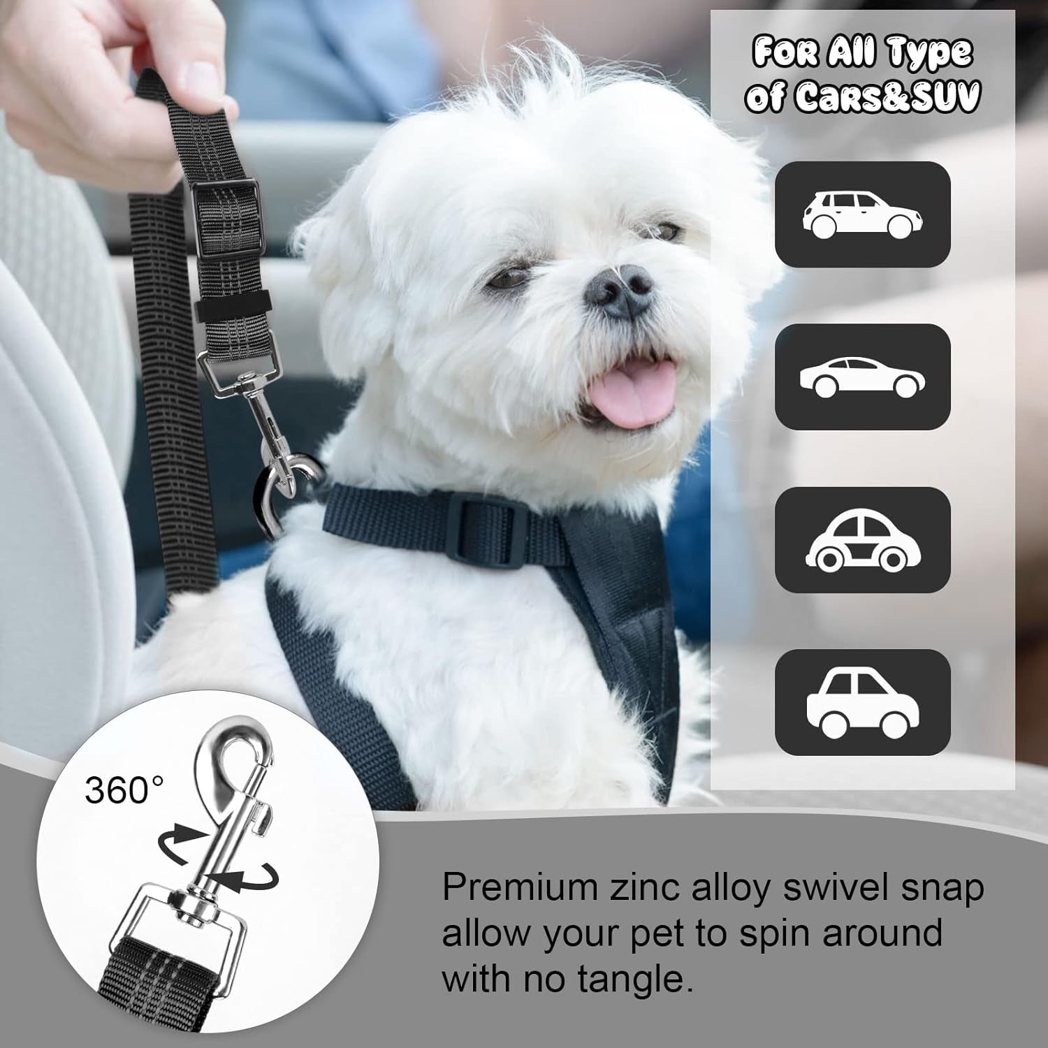 Car Safety Seat Belt Strap Set