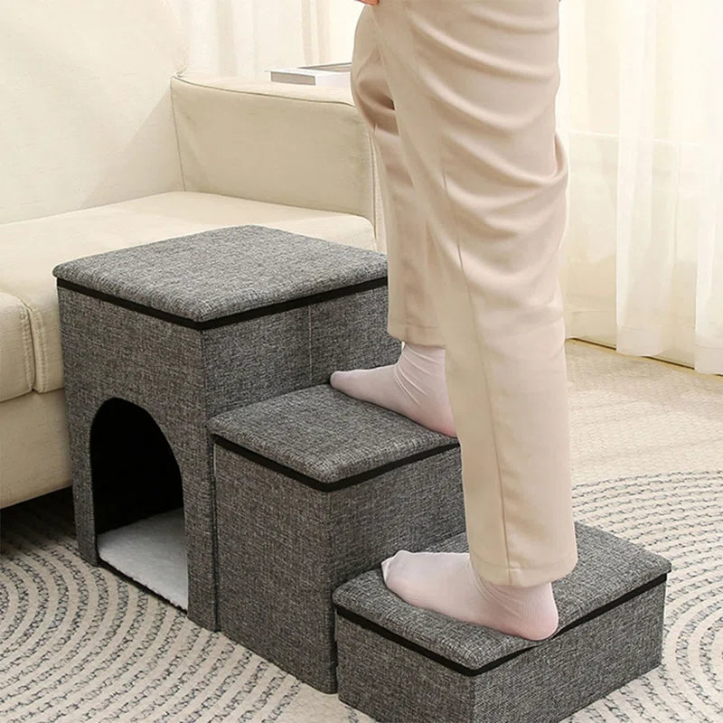 Foldable Dog Stairs Storage