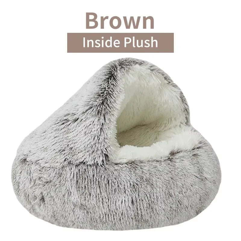 Winter Plush Pet Kennel