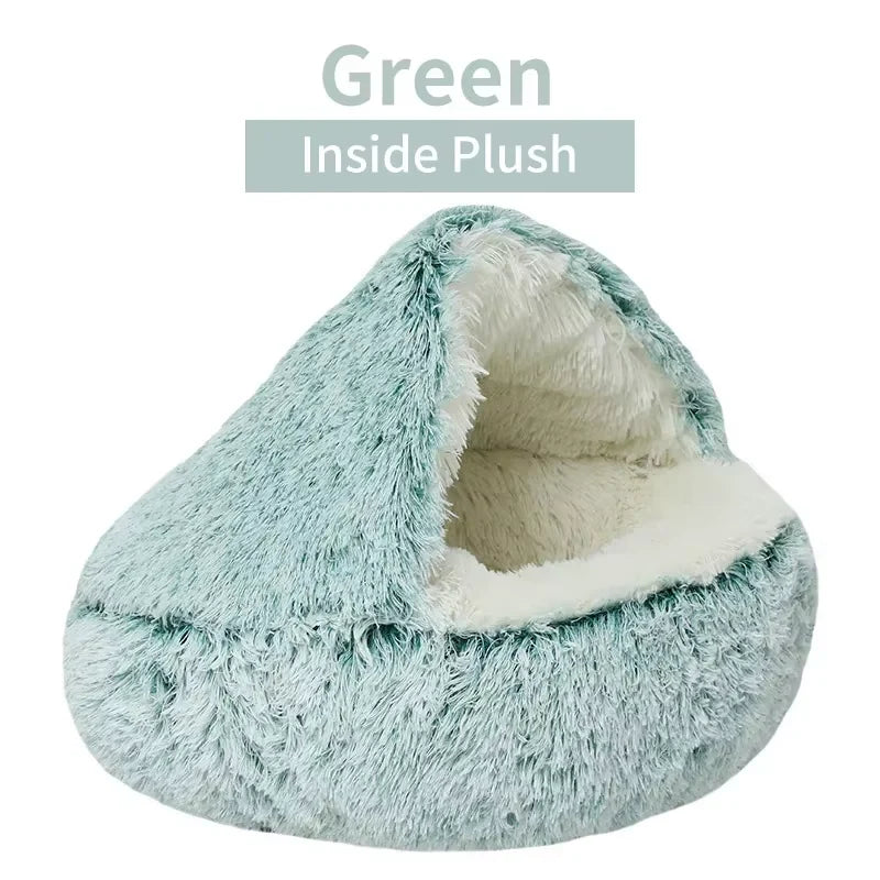 Winter Plush Pet Kennel